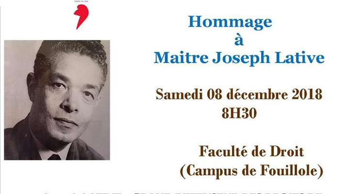 Ce sera certainement un grand moment de notre Histoire - Hommage à Maître Joseph Lative