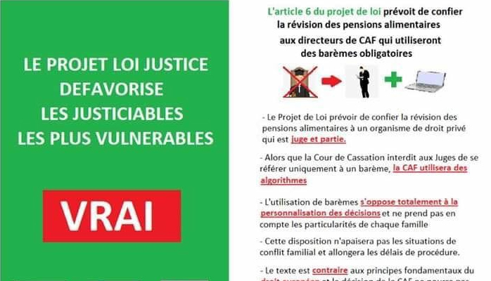 Le projet loi justice défavorise les justiciables les plus vulnérables